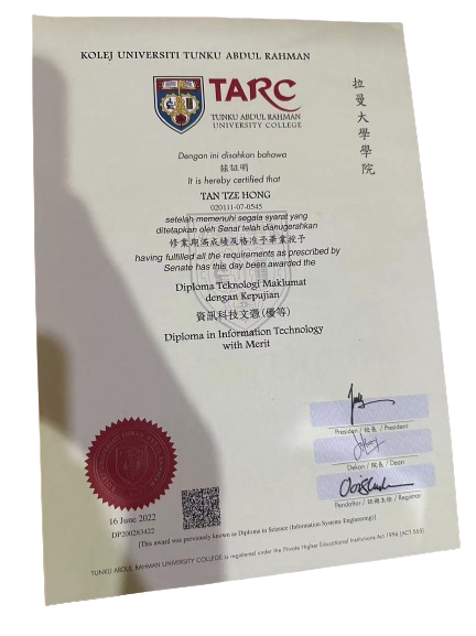 Diploma in Information Technology Certificate